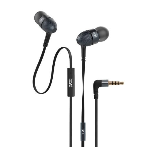 Boat BassHeads 225 in-Ear Super Extra Bass Wired Headphones, with Mic (Black) Boat BassHeads 225 in-Ear Super Extra Bass Wired Headphones, with Mic (Black)